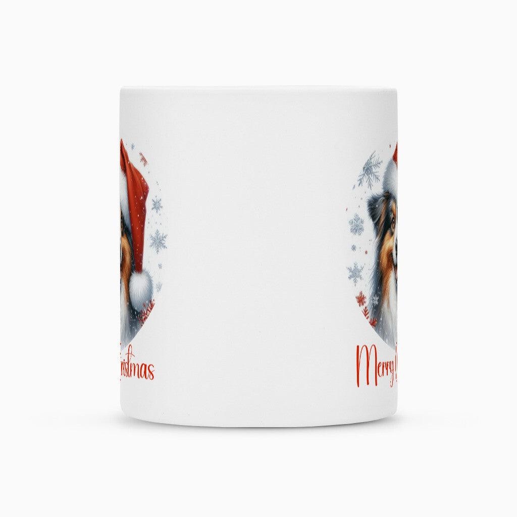 Tasse "Australian Shepherd - Merry Christmas 2" – hunde-shirt.de