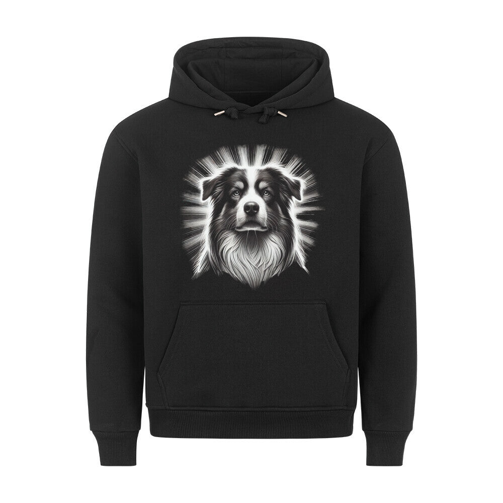 Premium Hoodie "Australian Shepherd - Shine" Schwarz – hunde-shirt.de