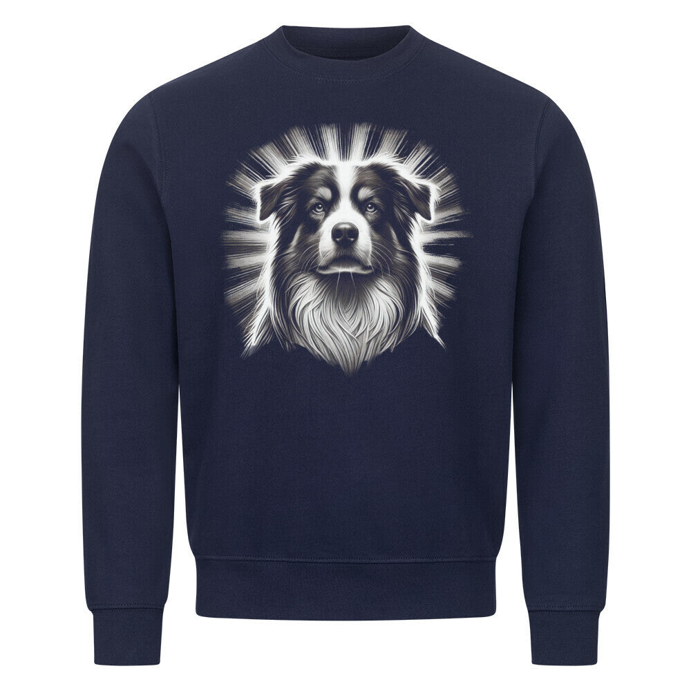 Premium Sweatshirt "Australian Shepherd - Shine" Navy Blue – hunde-shirt.de