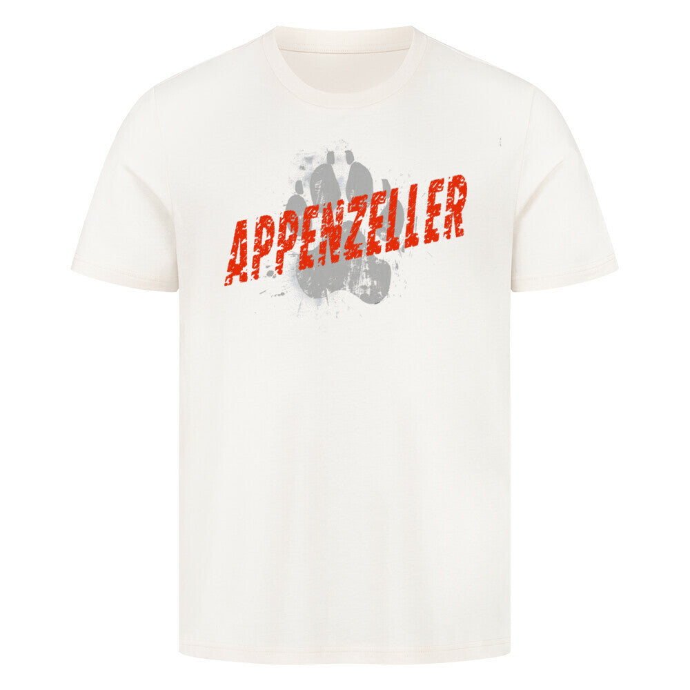 Premium T-Shirt "Appenzeller Sennenhund - PAW" Natural Raw – hunde-shirt.de