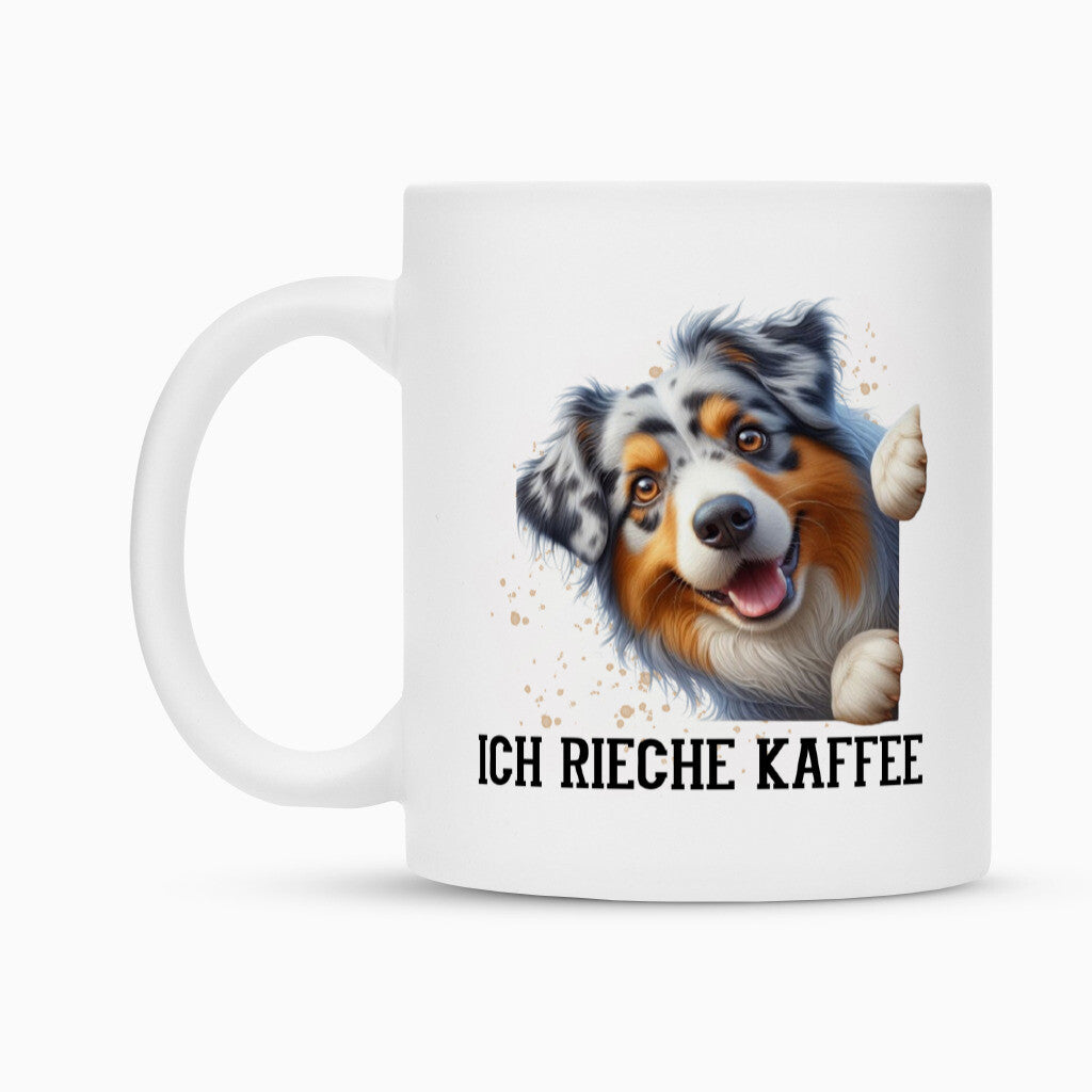 Tasse "Australian Shepherd - Ich rieche..." – hunde-shirt.de