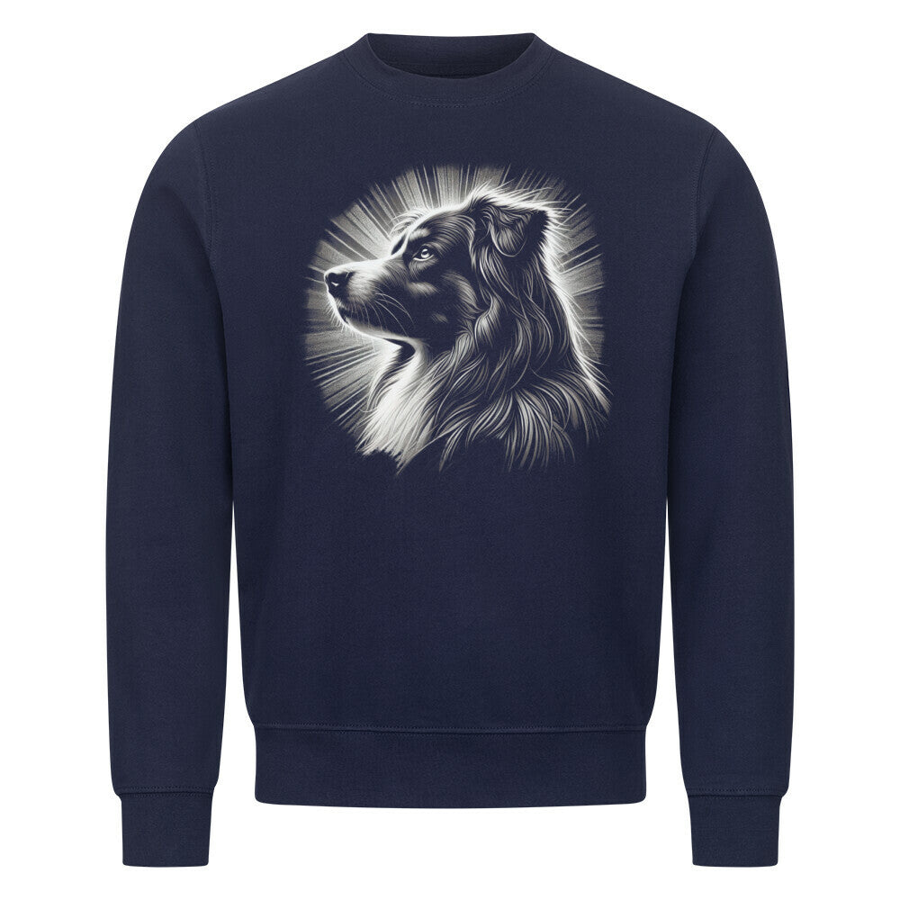 Premium Sweatshirt "Australian Shepherd - Bright" Navy Blue – hunde-shirt.de
