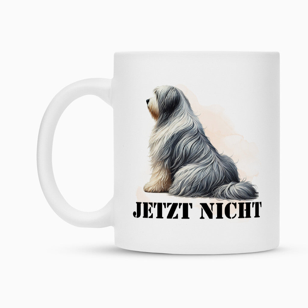 Tasse "Bearded Collie - JETZT NICHT" – hunde-shirt.de