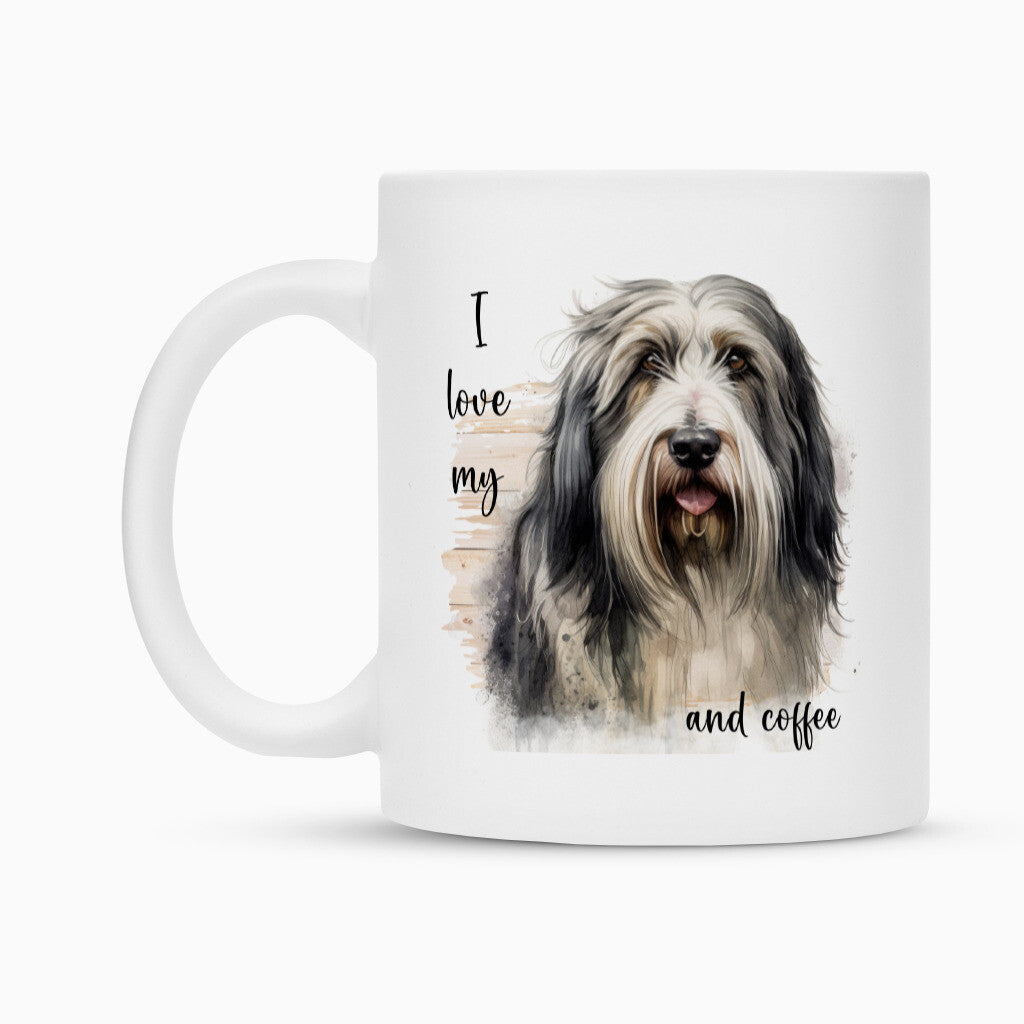 Tasse "Bearded Collie - I love my..." – hunde-shirt.de