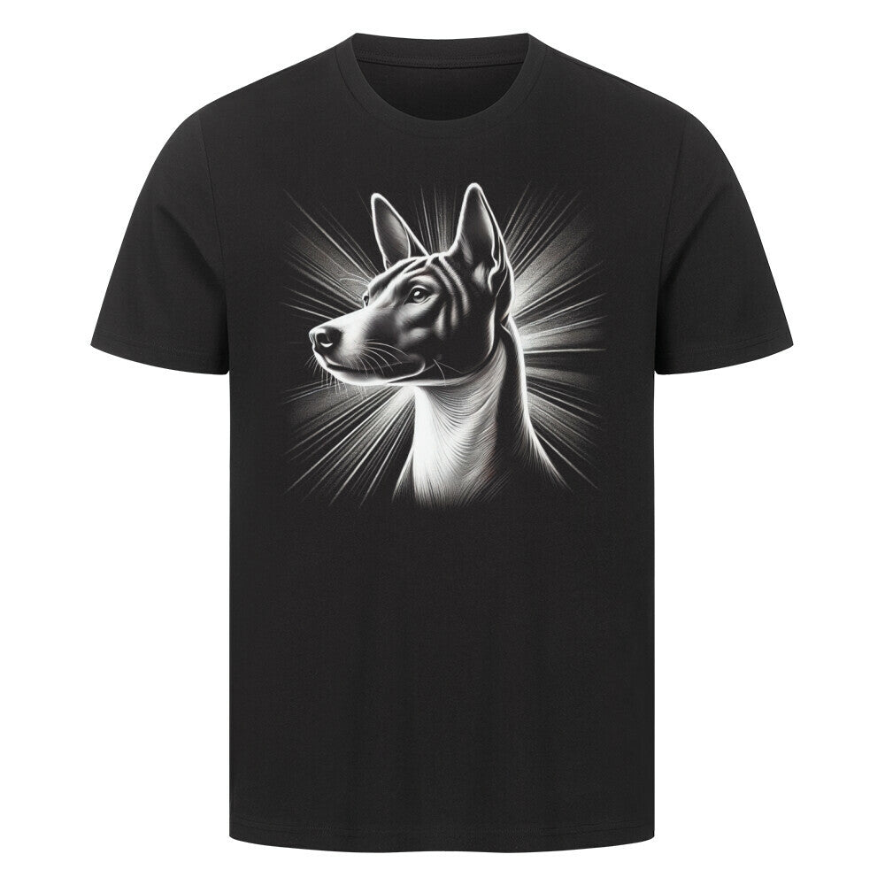 Premium T-Shirt "Basenji - Shine" Schwarz – hunde-shirt.de