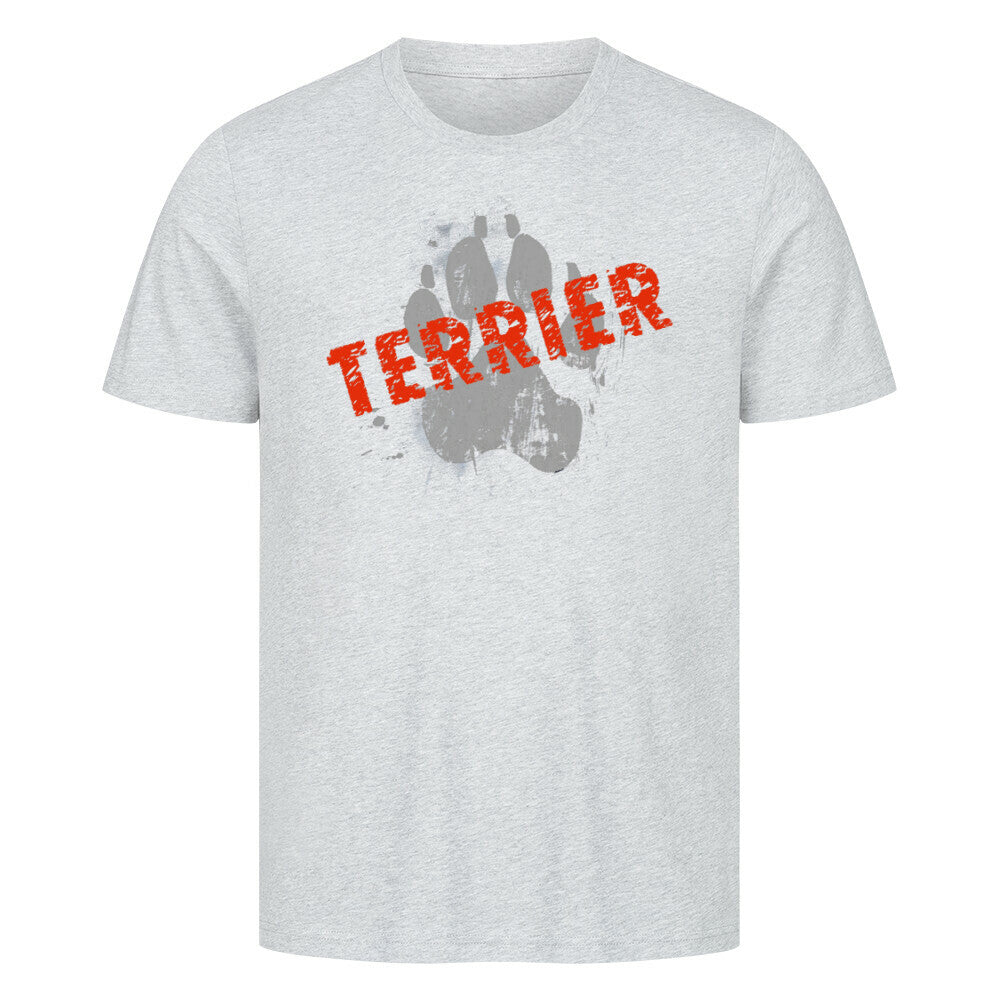 Premium T-Shirt "Australian Terrier - PAW" Heather Grey – hunde-shirt.de