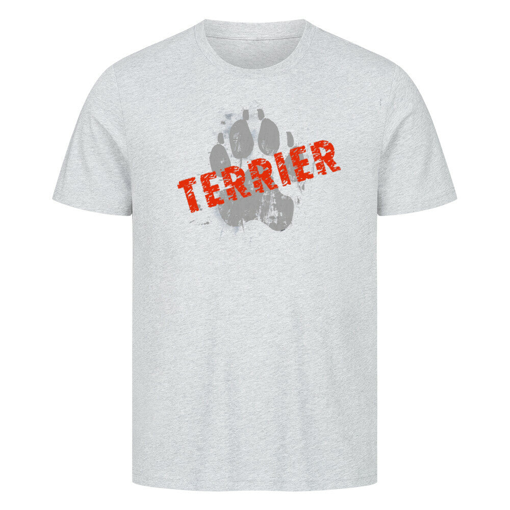 Premium T-Shirt "Bedlington Terrier - PAW" Heather Grey – hunde-shirt.de