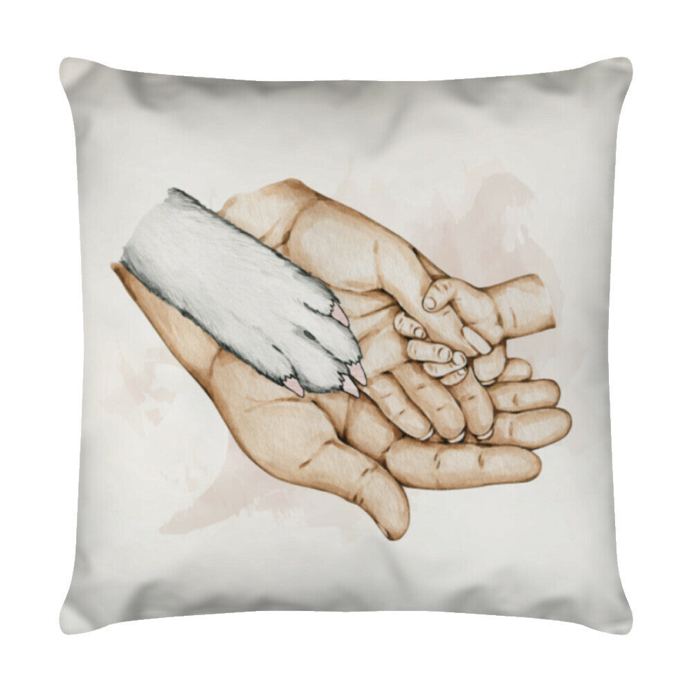 Kissen "Familie" Weiß – hunde-shirt.de