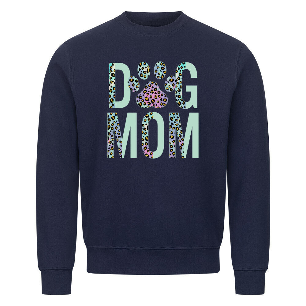 Premium Sweatshirt "DOG MOM Leo" Navy Blue – hunde-shirt.de