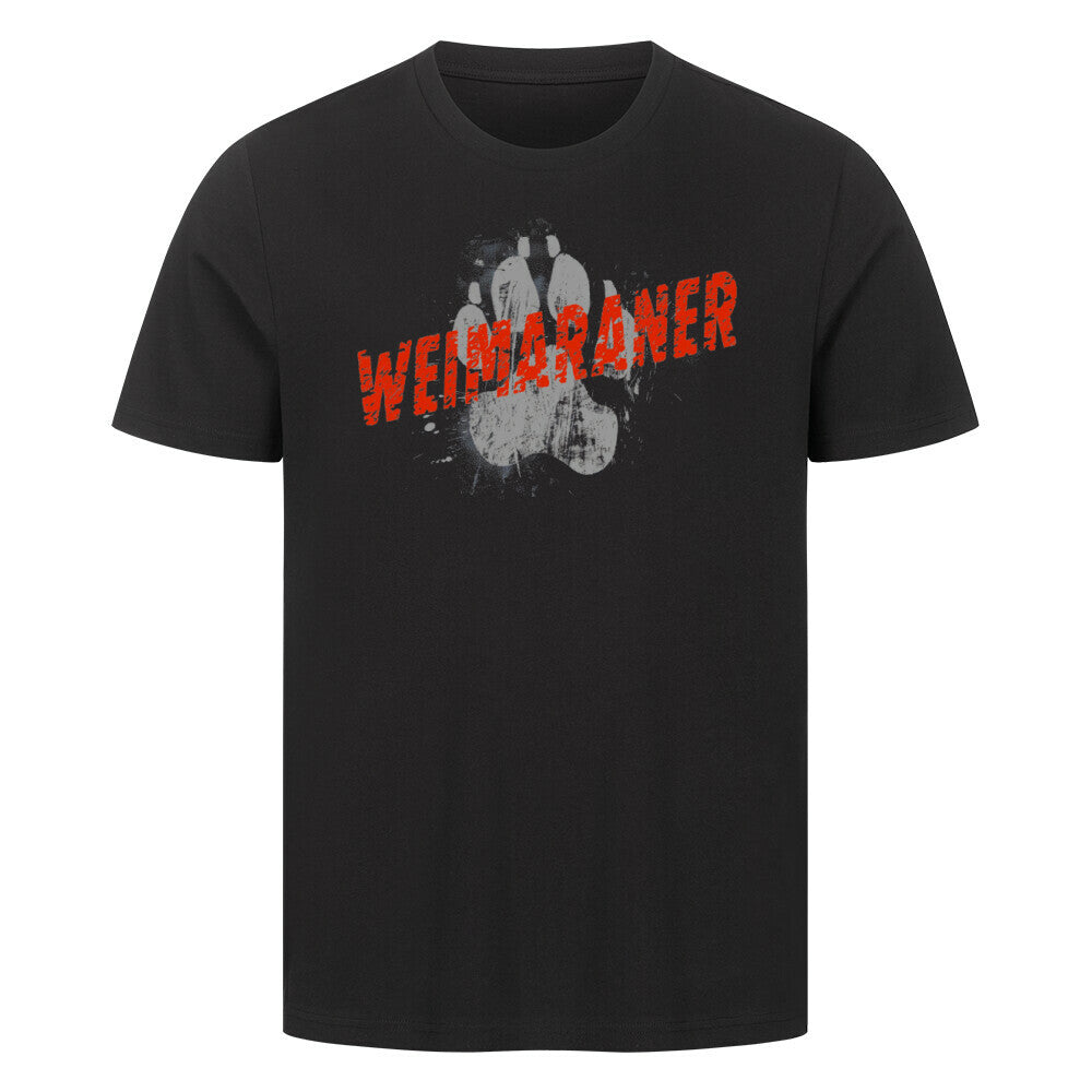 Premium T-Shirt "Weimaraner - PAW" Schwarz – hunde-shirt.de