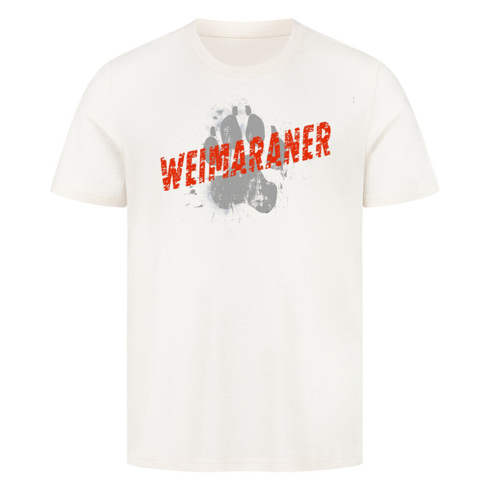 Premium T-Shirt "Weimaraner - PAW" Natural Raw – hunde-shirt.de
