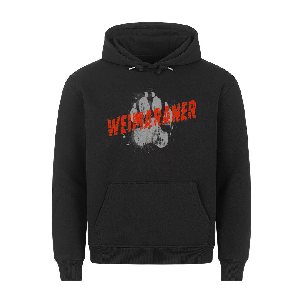 Premium Hoodie "Weimaraner - PAW" Schwarz – hunde-shirt.de
