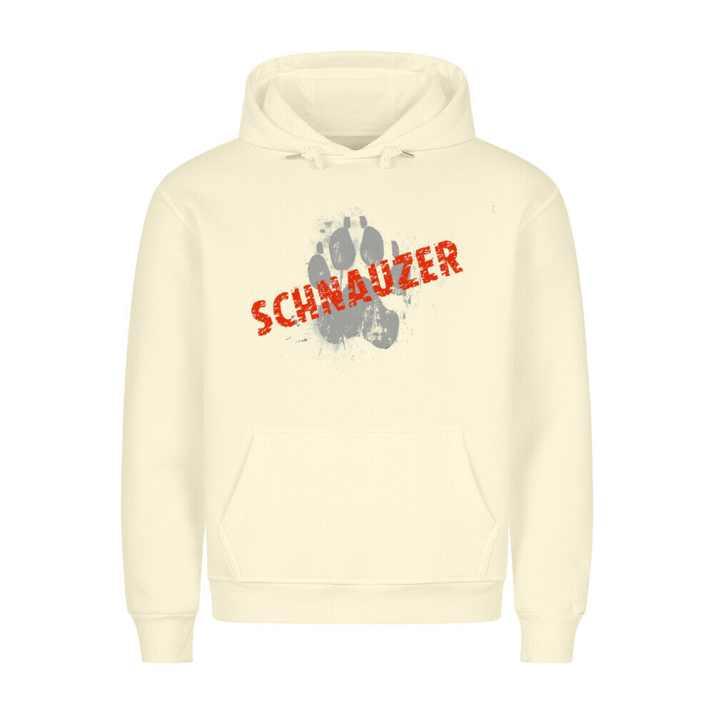 Premium Hoodie "Schnauzer - PAW" Beige – hunde-shirt.de