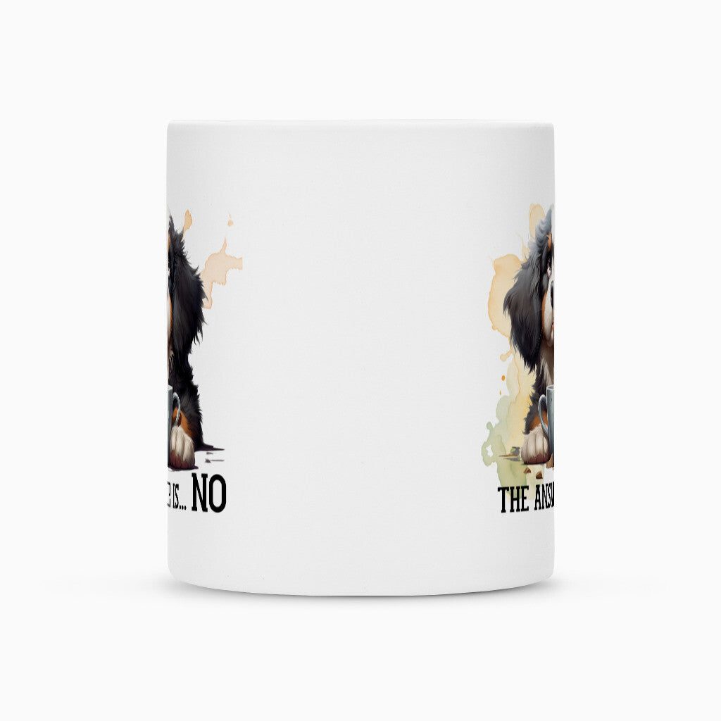Tasse "Berner Sennenhund - The answer..." – hunde-shirt.de