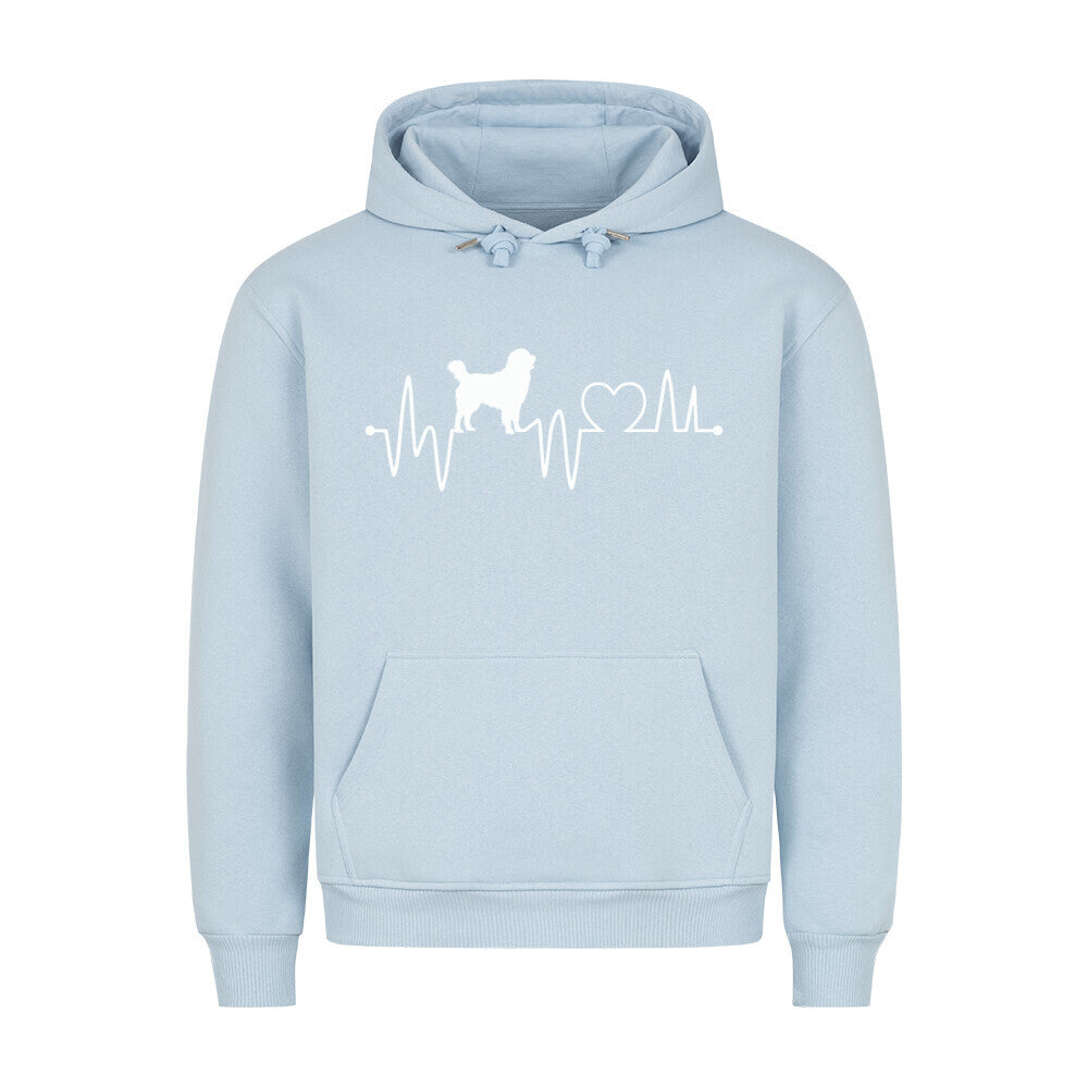 Premium Hoodie "Berner Sennenhund - Heartbeat" Babyblau – hunde-shirt.de