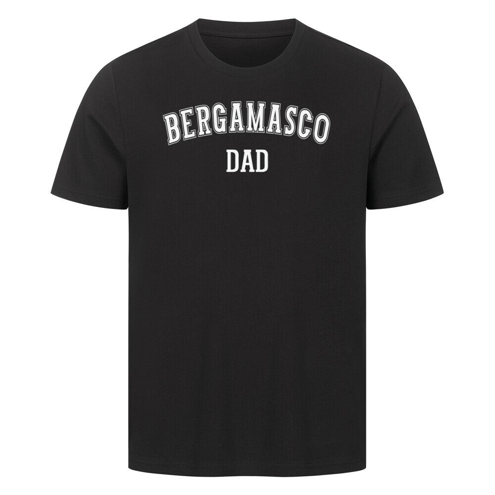 Premium T-Shirt "Bergamasco - DAD" Schwarz – hunde-shirt.de