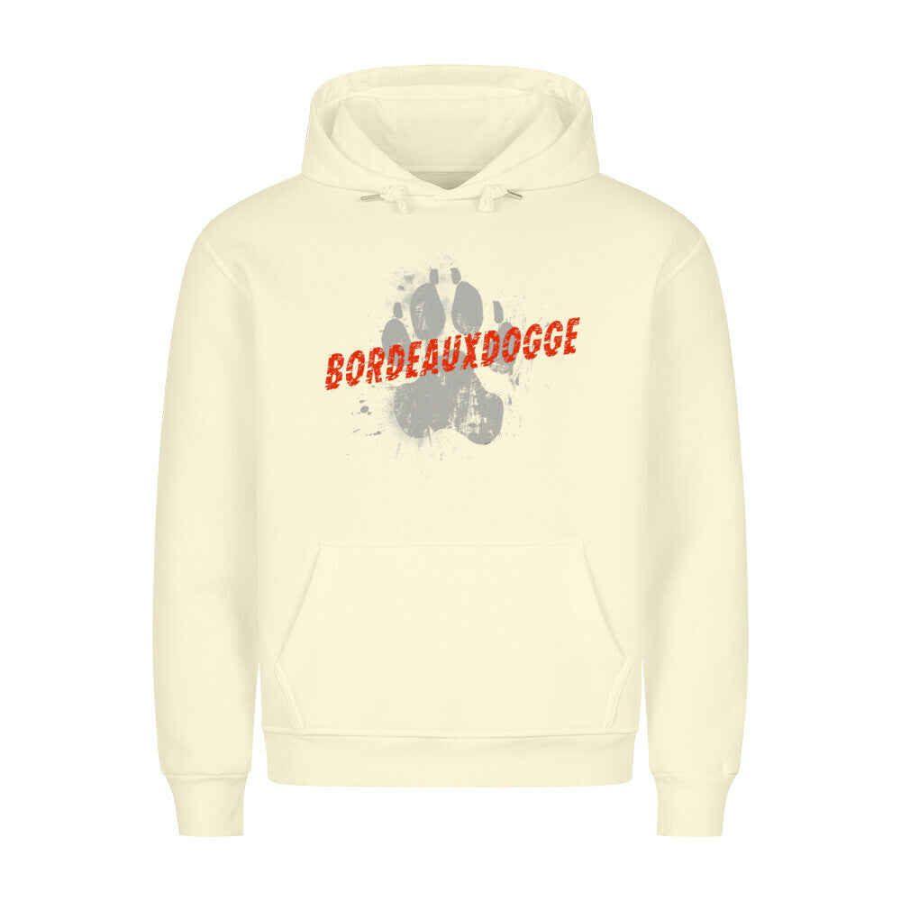 Premium Hoodie "Bordeauxdogge - PAW" Beige – hunde-shirt.de