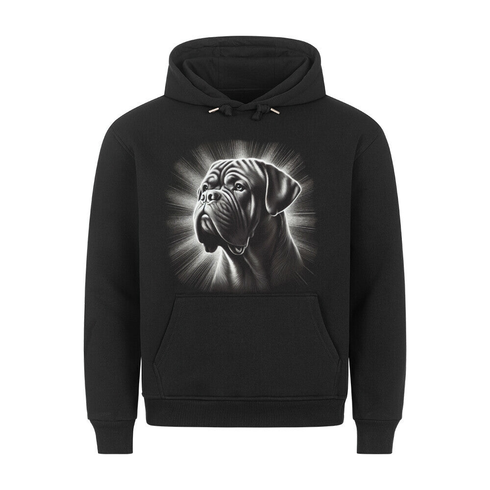 Premium Hoodie "Bordeauxdogge - Shine" Schwarz – hunde-shirt.de