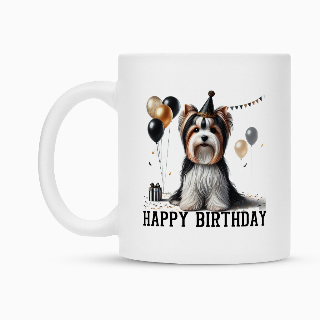 Tasse "Biewer Terrier - Happy Birthday" – hunde-shirt.de