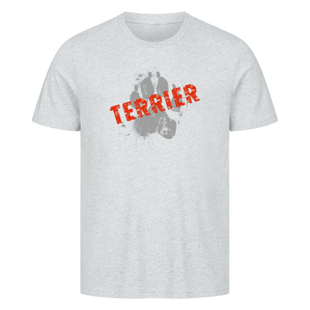 Premium T-Shirt "Biewer Terrier - PAW" Heather Grey – hunde-shirt.de