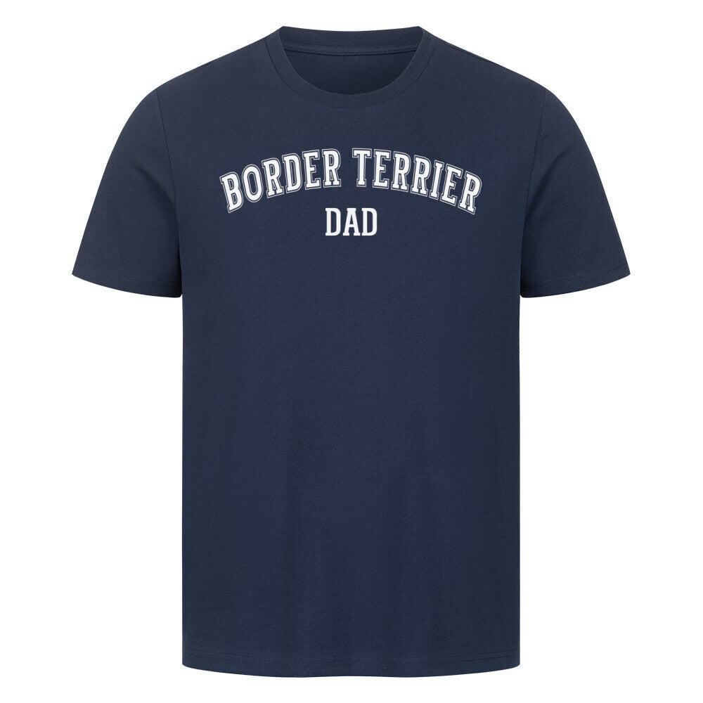 Premium T-Shirt "Border Terrier - DAD" French Navy – hunde-shirt.de