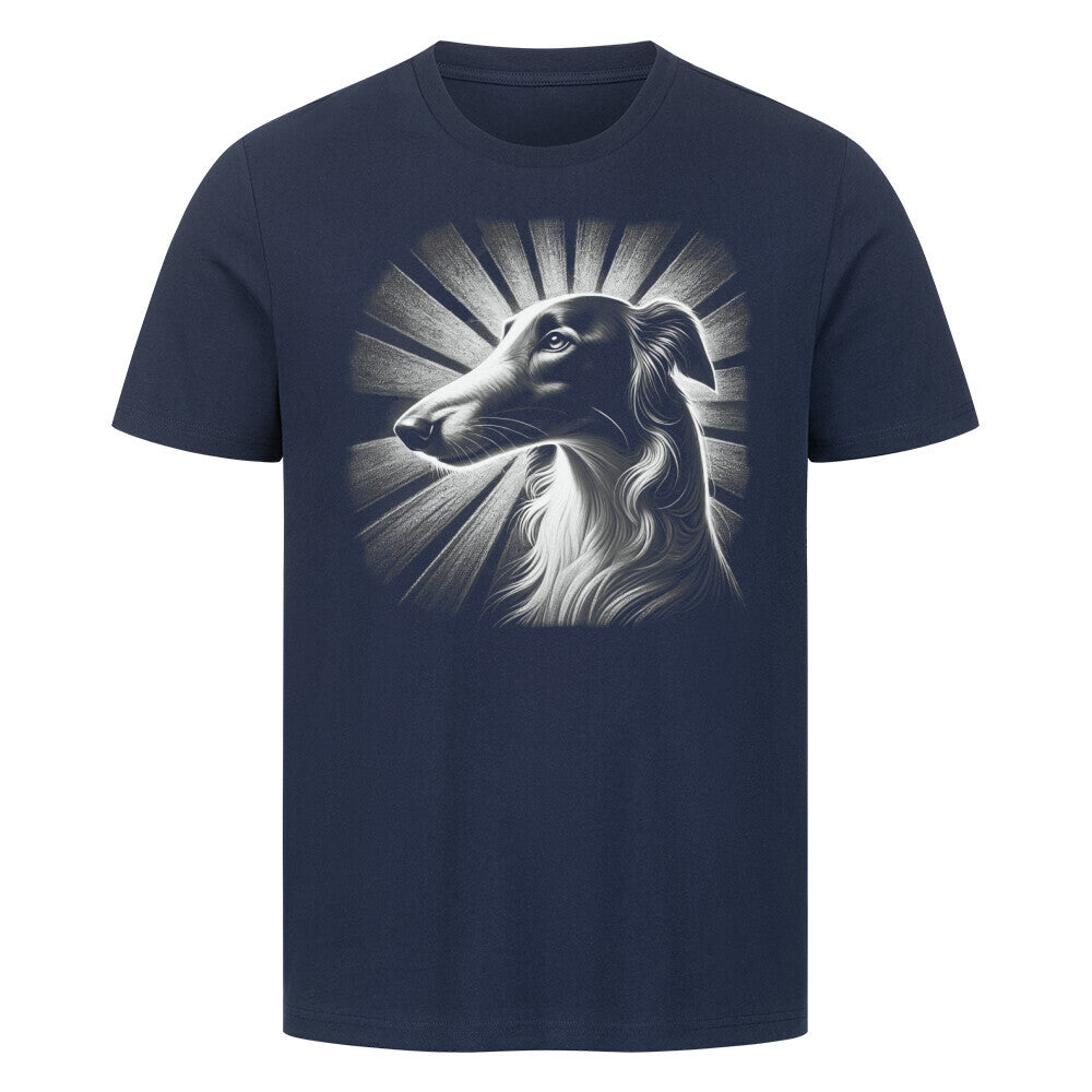 Premium T-Shirt "Barsoi - Shine" French Navy – hunde-shirt.de