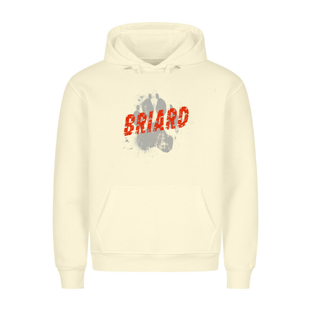 Premium Hoodie "Briard - PAW" Beige – hunde-shirt.de