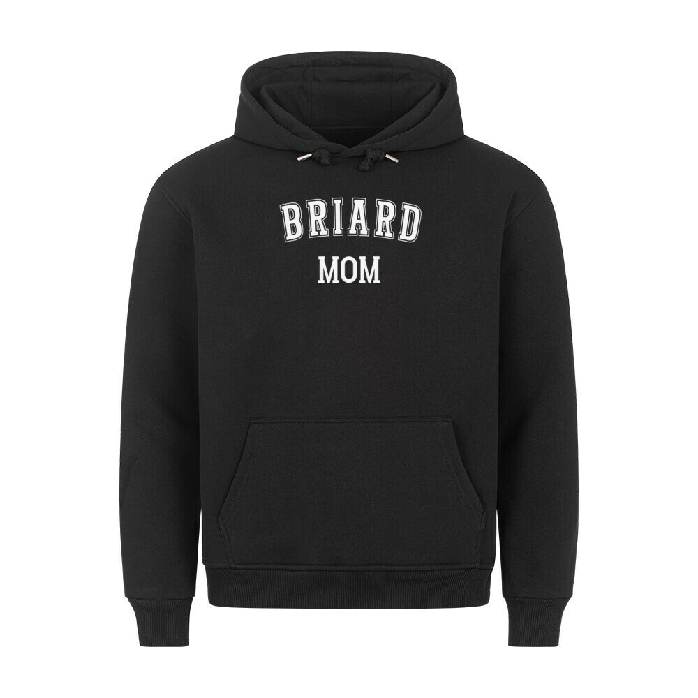 Premium Hoodie "Briard - MOM" Schwarz – hunde-shirt.de