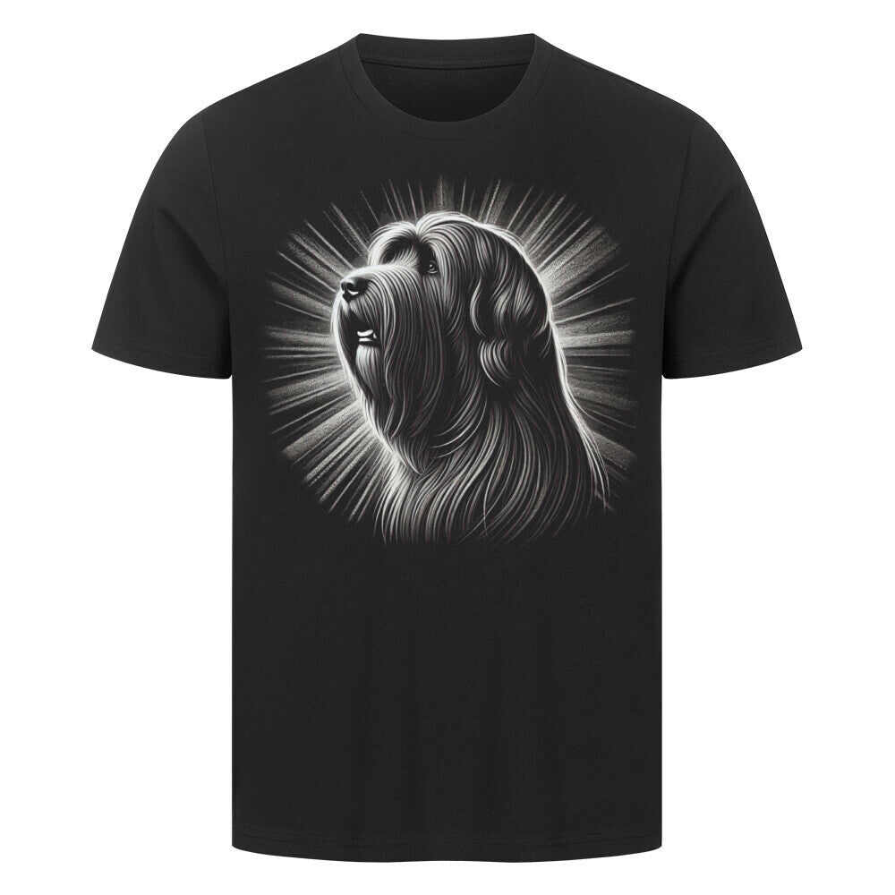 Premium T-Shirt "Briard - Shine" Schwarz – hunde-shirt.de