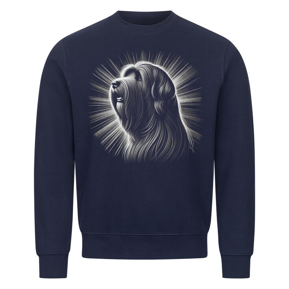 Premium Sweatshirt "Briard - Shine" Navy Blue – hunde-shirt.de