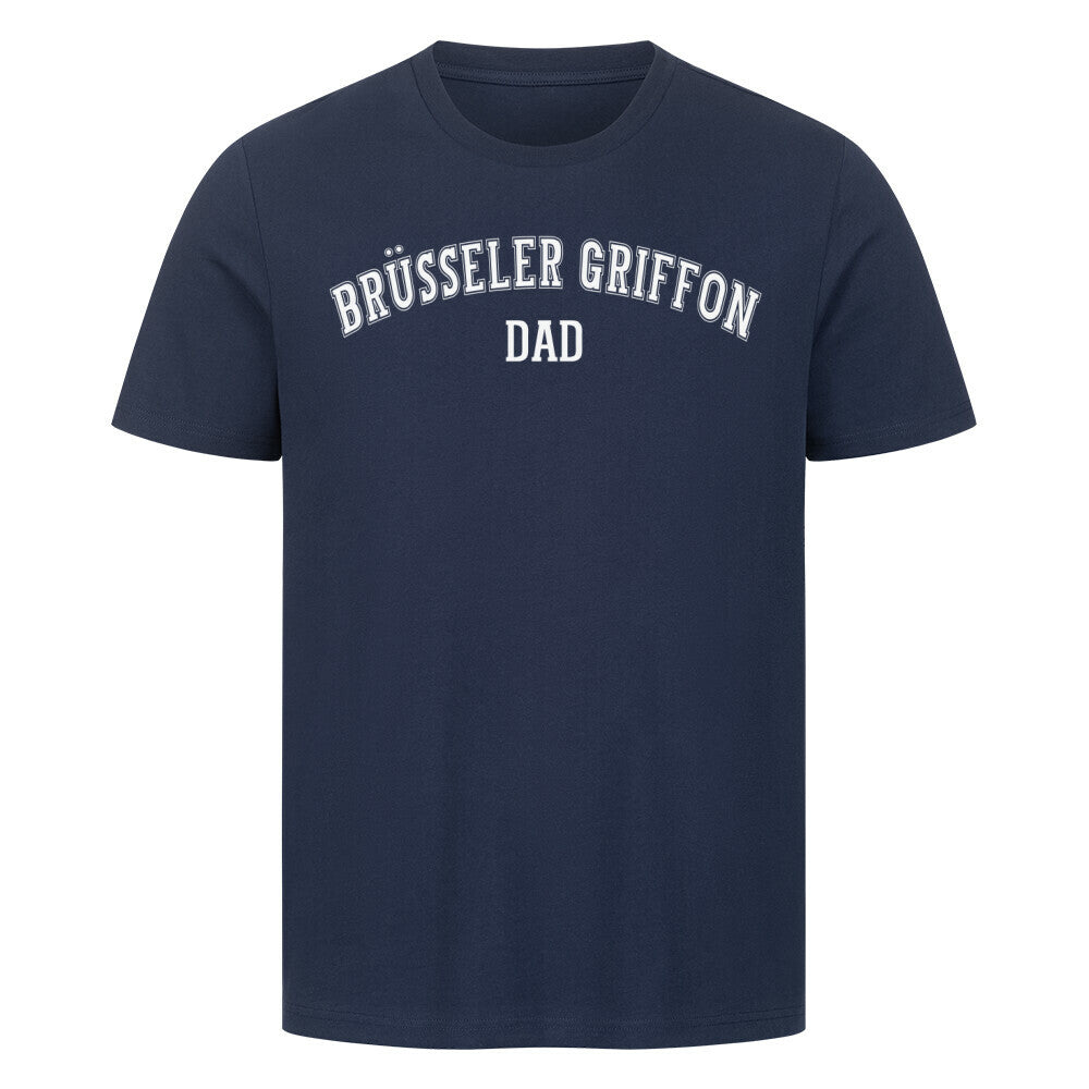 Premium T-Shirt "Brüsseler Griffon - DAD" French Navy – hunde-shirt.de