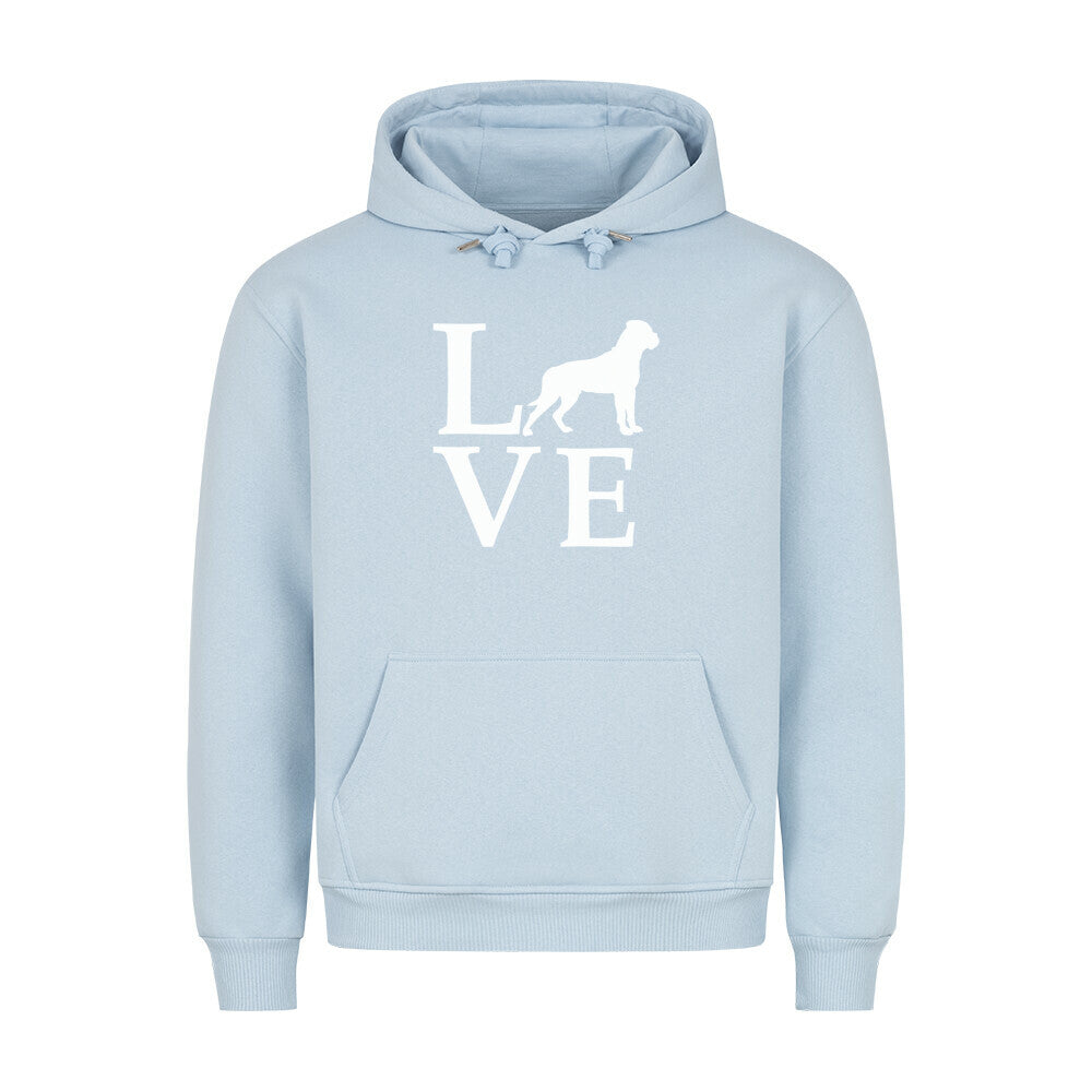 Premium Hoodie "Bullmastiff - BIG LOVE" Babyblau – hunde-shirt.de