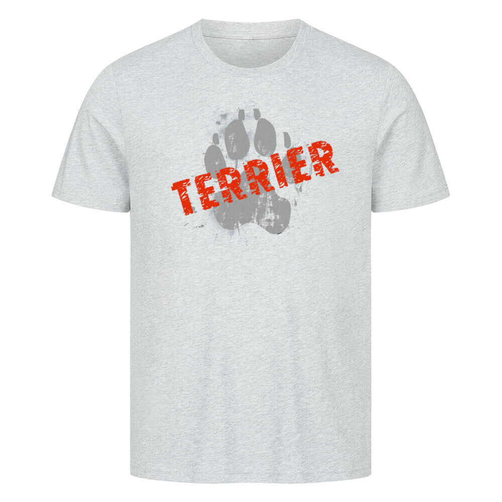 Premium T-Shirt "Cairn Terrier - PAW" Heather Grey – hunde-shirt.de