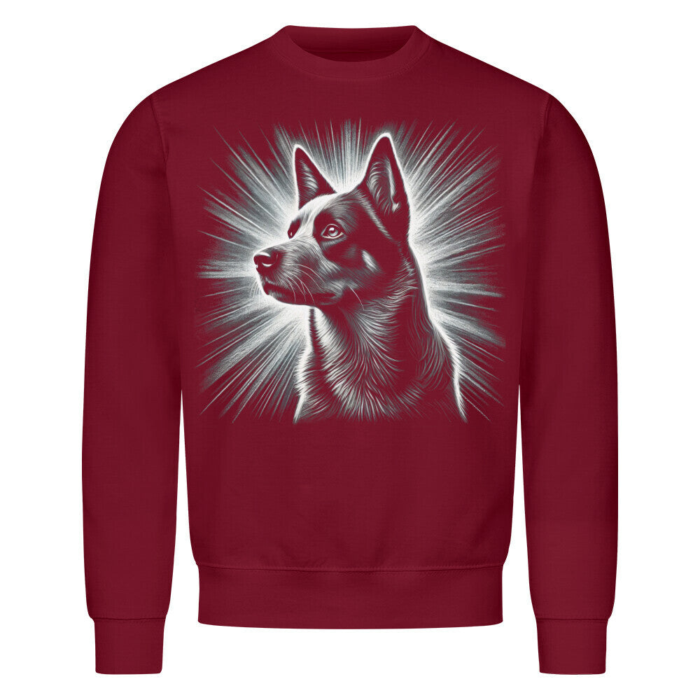 Premium Sweatshirt "Australian Cattle Dog - Shine" Burgunder – hunde-shirt.de