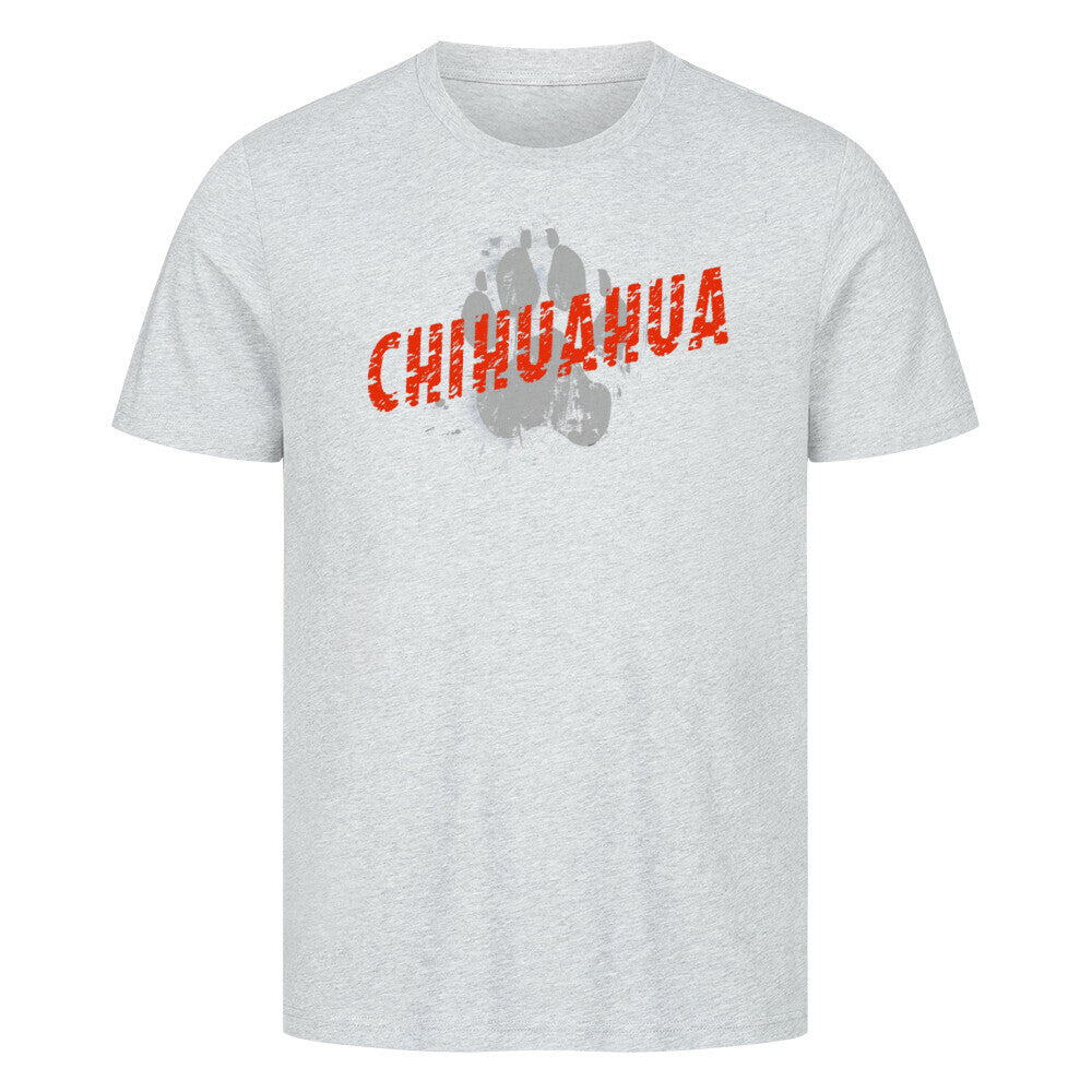 Premium T-Shirt "Chihuahua - PAW" Heather Grey – hunde-shirt.de