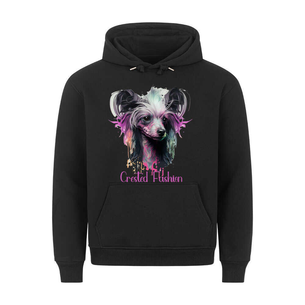 Premium Hoodie "Chinese Crested - Fashion" Schwarz – hunde-shirt.de