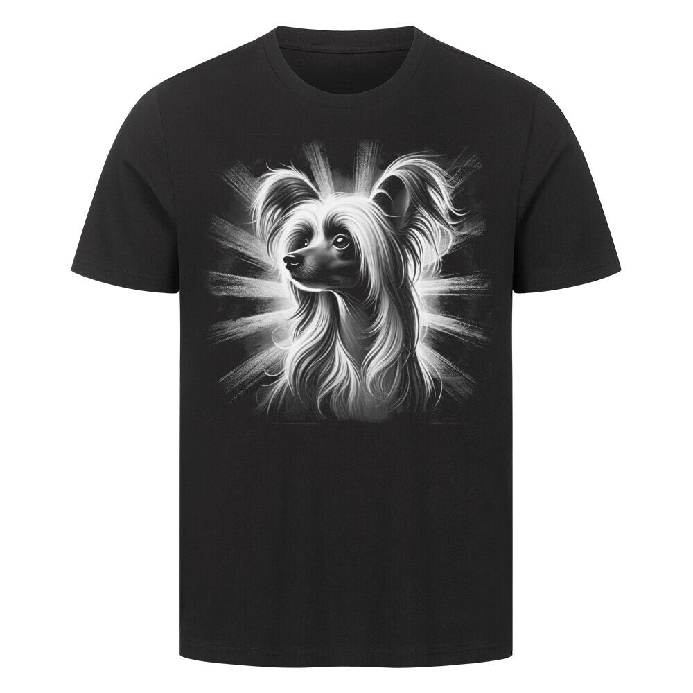 Premium T-Shirt "Chinese Crested - Shine" Schwarz – hunde-shirt.de