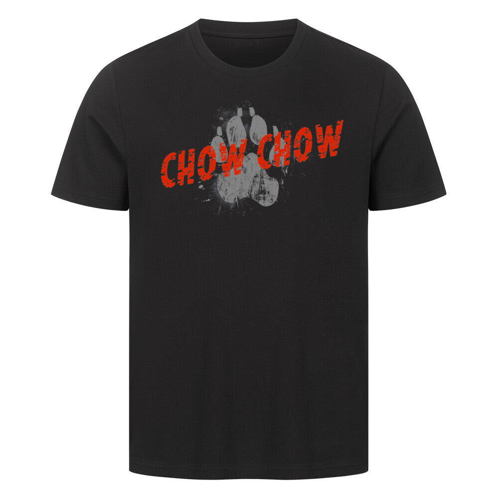 Premium T-Shirt "Chow-Chow - PAW" Schwarz – hunde-shirt.de