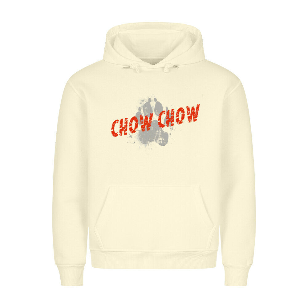 Premium Hoodie "Chow-Chow - PAW" Beige – hunde-shirt.de