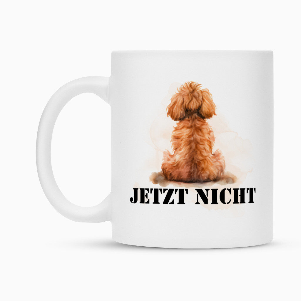 Tasse "Cockapoo ( hell ) - JETZT NICHT" – hunde-shirt.de