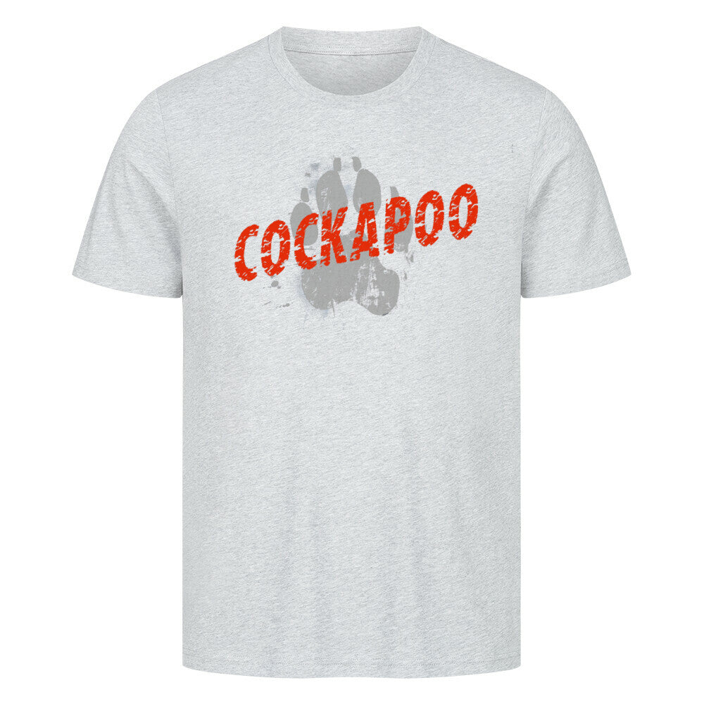 Premium T-Shirt "Cockapoo - PAW" Heather Grey – hunde-shirt.de