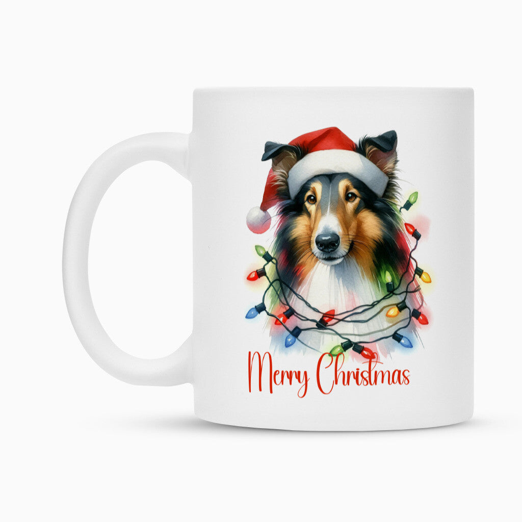 Tasse "Collie - Funny Christmas" – hunde-shirt.de