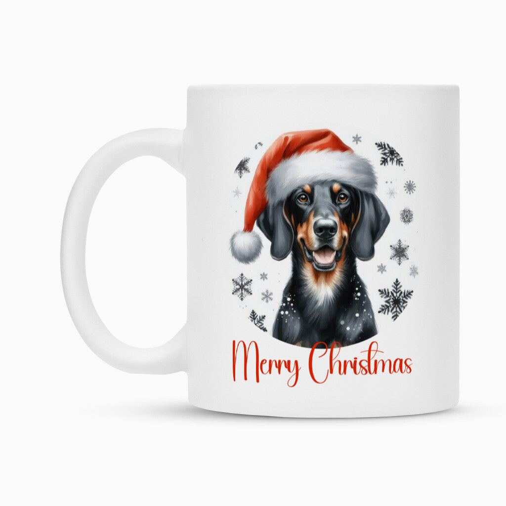 Tasse "Coonhound ( b + t ) - Merry Christmas" – hunde-shirt.de