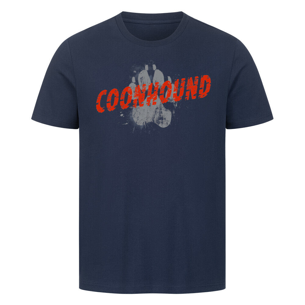 Premium T-Shirt "Coonhound - PAW" French Navy – hunde-shirt.de