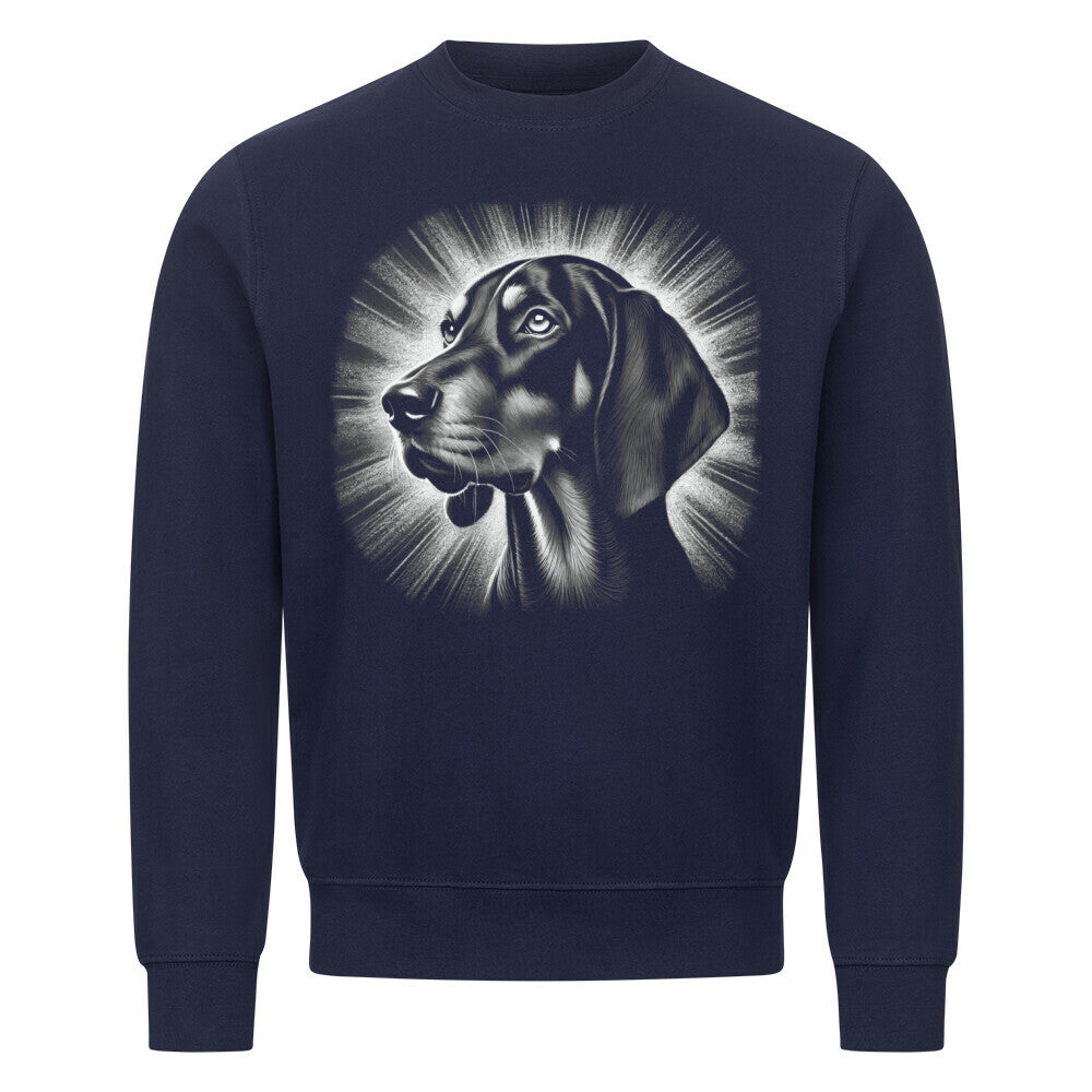 Premium Sweatshirt "Coonhound - Black & Tan" Navy Blue – hunde-shirt.de