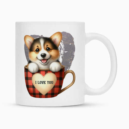 Tasse "Pembroke Welsh Corgi - Cup" Weiß – hunde-shirt.de