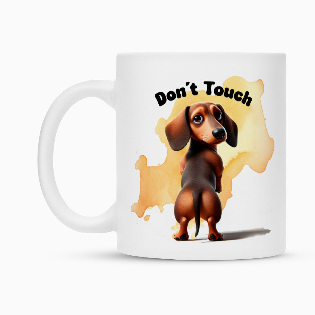 Tasse "Dackel - Don´t touch" – hunde-shirt.de