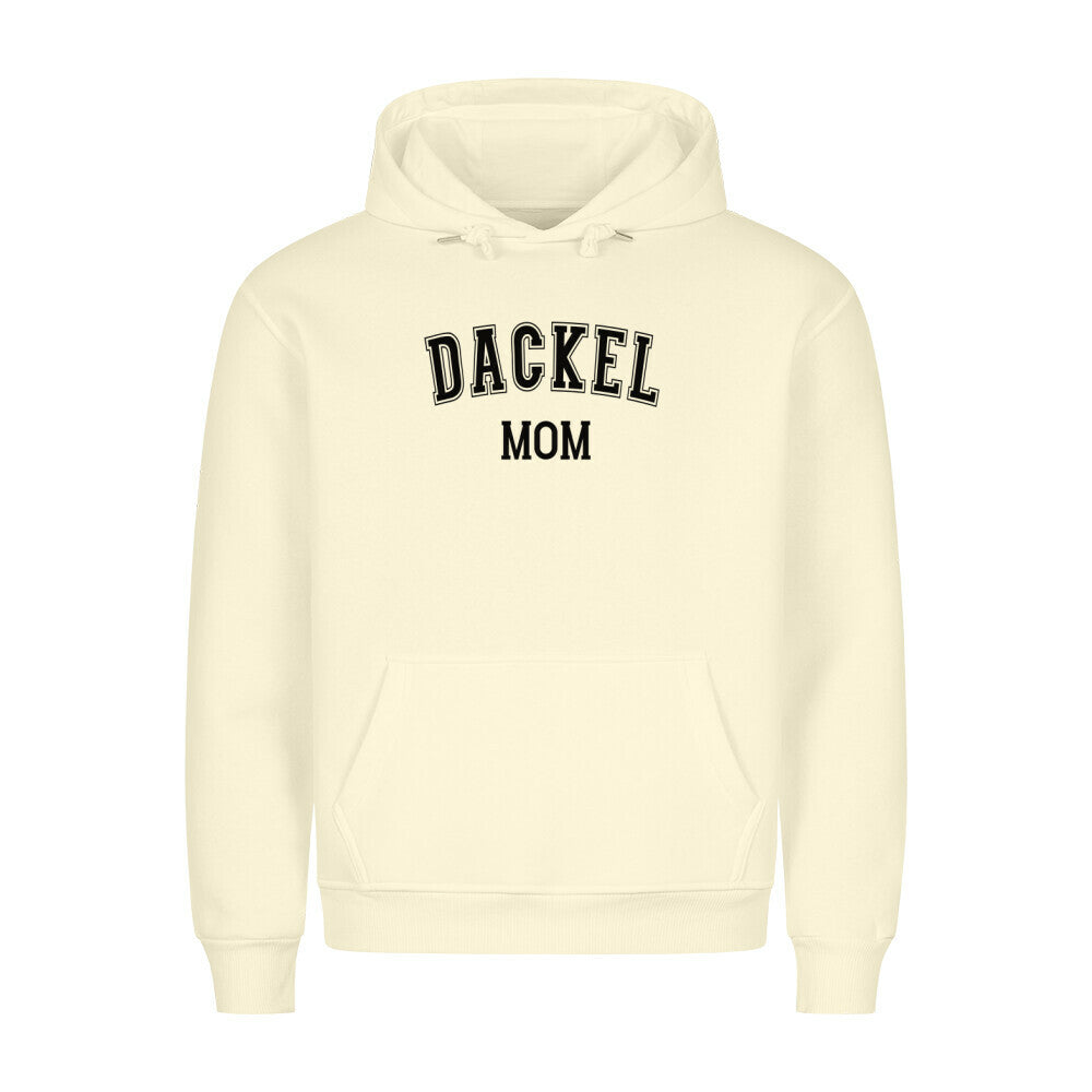 Premium Hoodie "Dackel - MOM" Beige – hunde-shirt.de