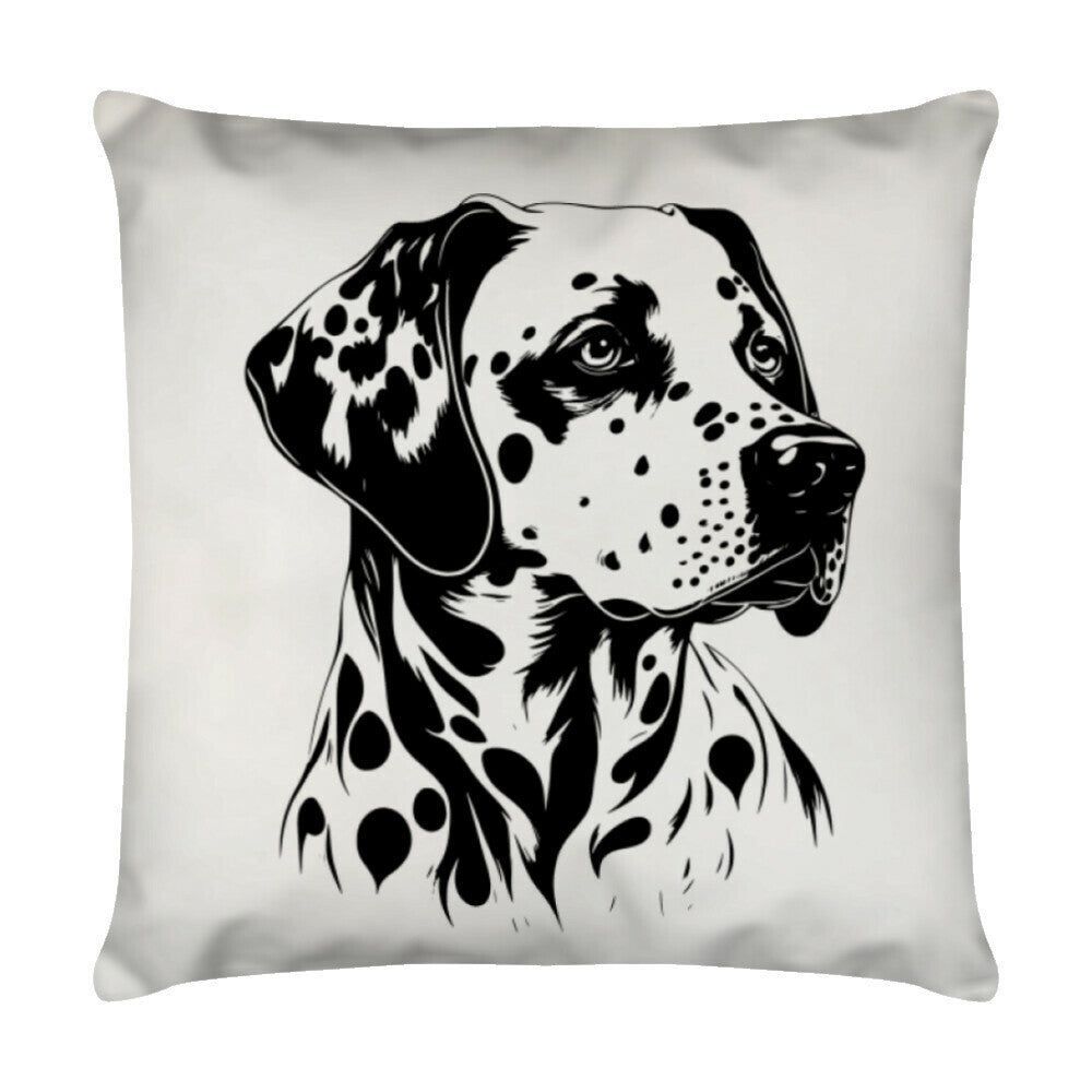 Kissen "Dalmatiner - RETRO" Weiß – hunde-shirt.de