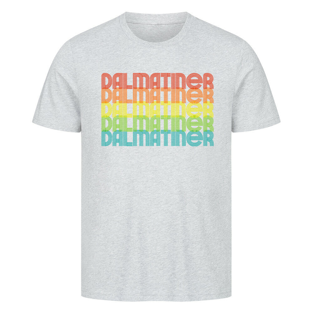 Premium T-Shirt "Dalmatiner - RETRO" Heather Grey – hunde-shirt.de